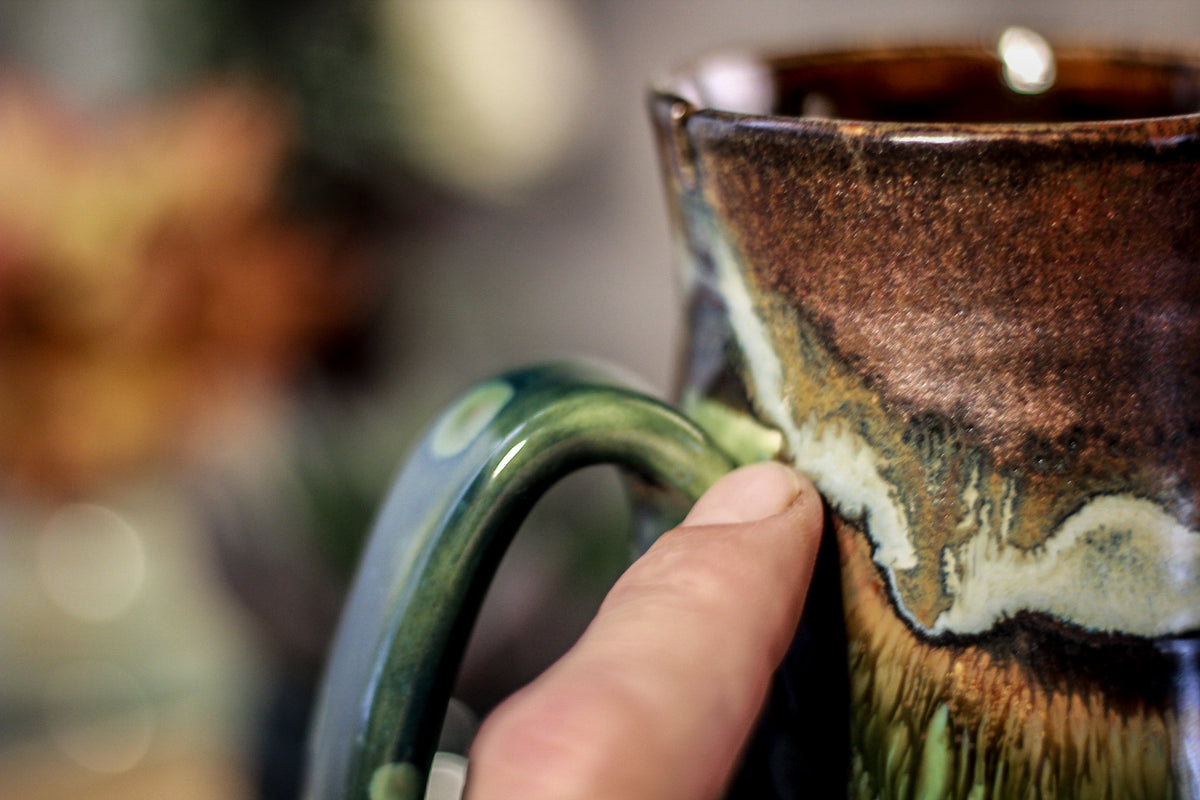 16-B Copper Agate Barely Flared Notched Mug -  MISFIT, 17 oz. - 15% off