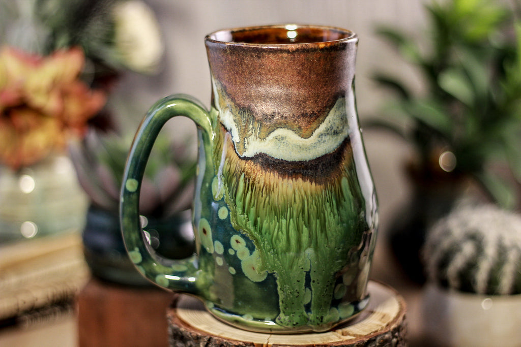16-B Copper Agate Barely Flared Notched Mug -  MISFIT, 17 oz. - 15% off