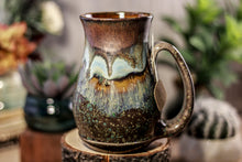 Load image into Gallery viewer, 17-B Copper Agate Barely Flared Notched Mug -  MISFIT, 17 oz. - 10% off