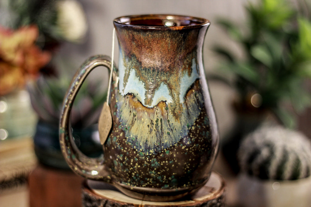 17-B Copper Agate Barely Flared Notched Mug -  MISFIT, 17 oz. - 10% off
