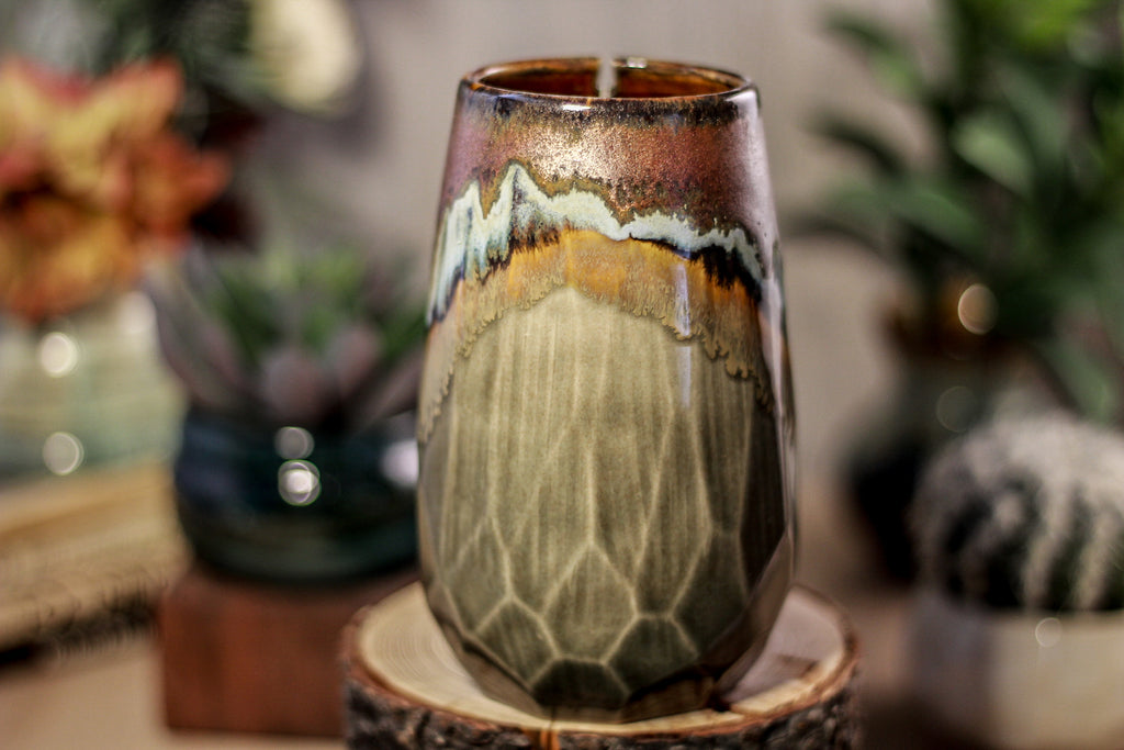 18-B Copper Agate Crystal Notched Mug - TOP SHELF, 15 oz.