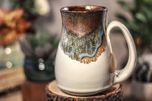 Load image into Gallery viewer, 19-B Copper Agate Barely Flared Notched Mug, 14 oz.