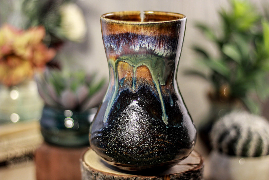 22-A New Earth Flared Notched Textured Mug, 17 oz.