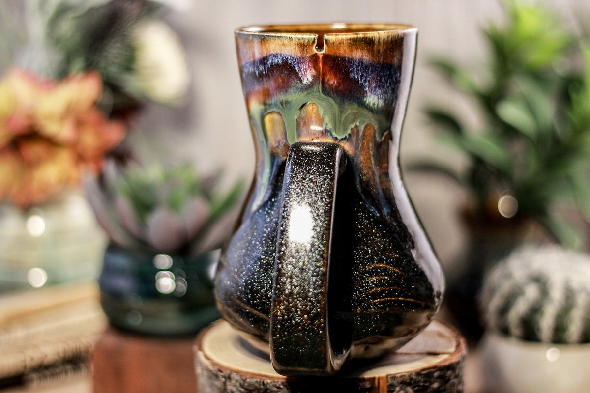 22-A New Earth Flared Notched Textured Mug, 17 oz.