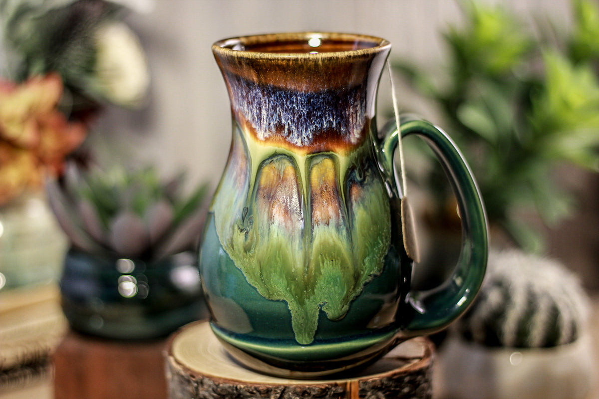24-A New Earth Barely Flared Notched Mug - TOP SHELF, 17 oz.