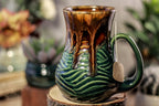 25-D Molten Falls Barely Flared Notched Textured Mug, 15 oz.