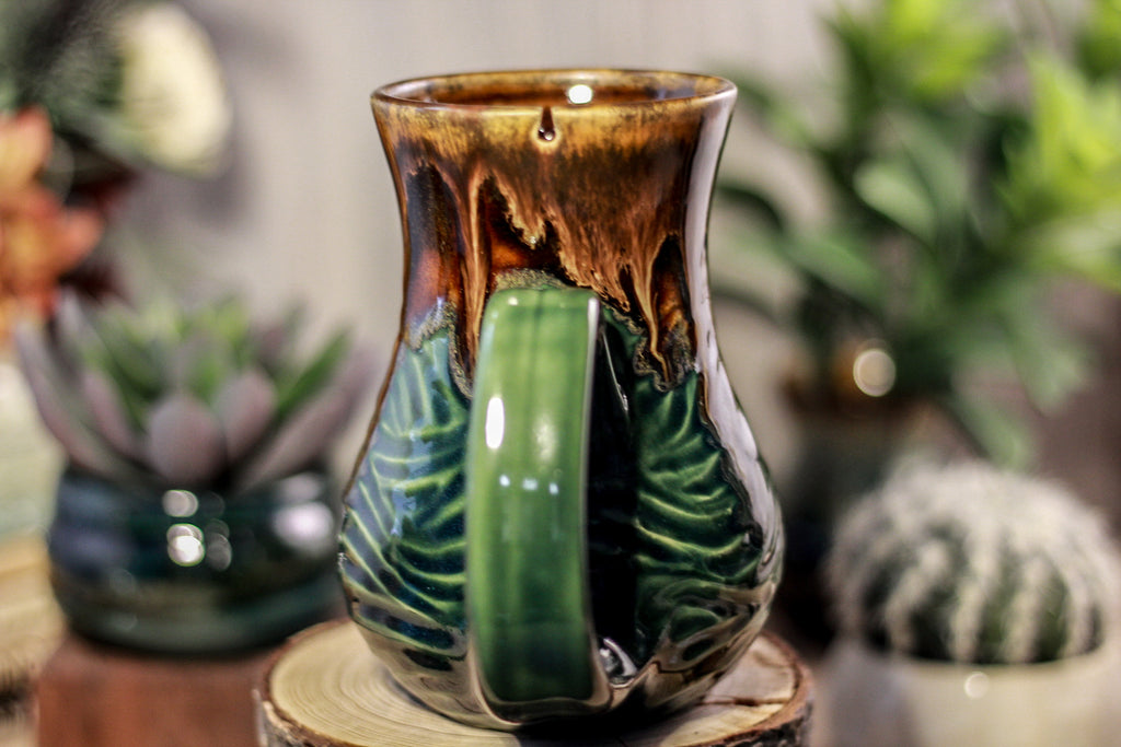 25-D Molten Falls Barely Flared Notched Textured Mug, 15 oz.