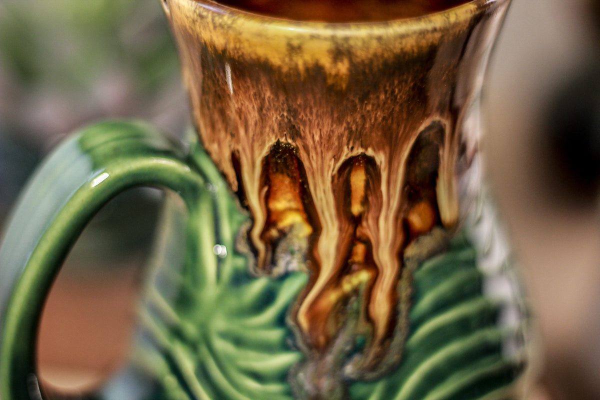25-D Molten Falls Barely Flared Notched Textured Mug, 15 oz.