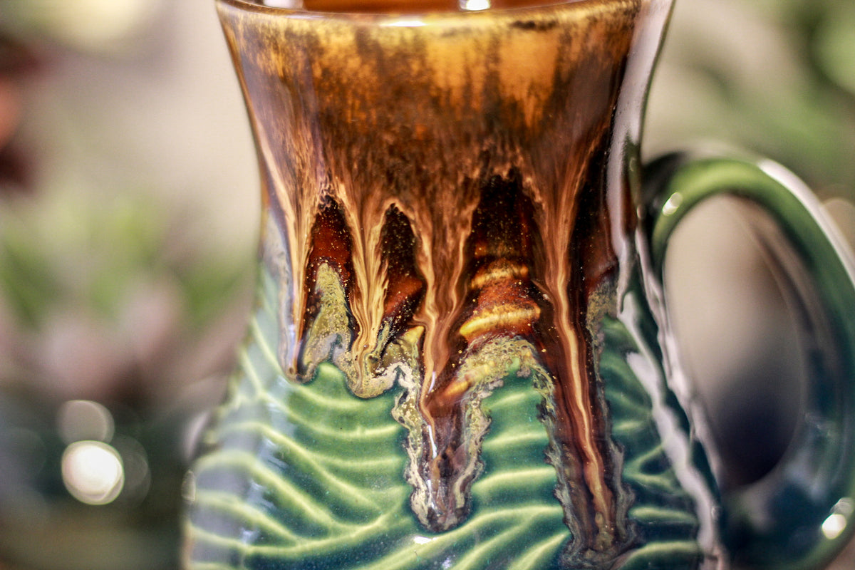 25-D Molten Falls Barely Flared Notched Textured Mug, 15 oz.