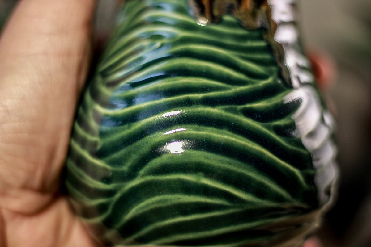25-D Molten Falls Barely Flared Notched Textured Mug, 15 oz.