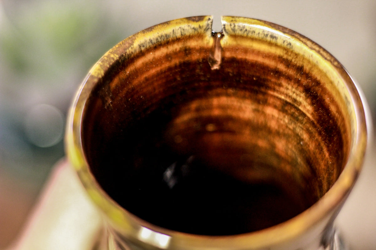25-D Molten Falls Barely Flared Notched Textured Mug, 15 oz.