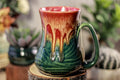 26-C Lava Falls Barely Flared Notched Textured Mug, 15 oz