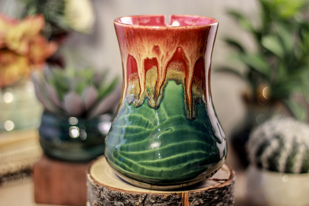 26-C Lava Falls Barely Flared Notched Textured Mug, 15 oz