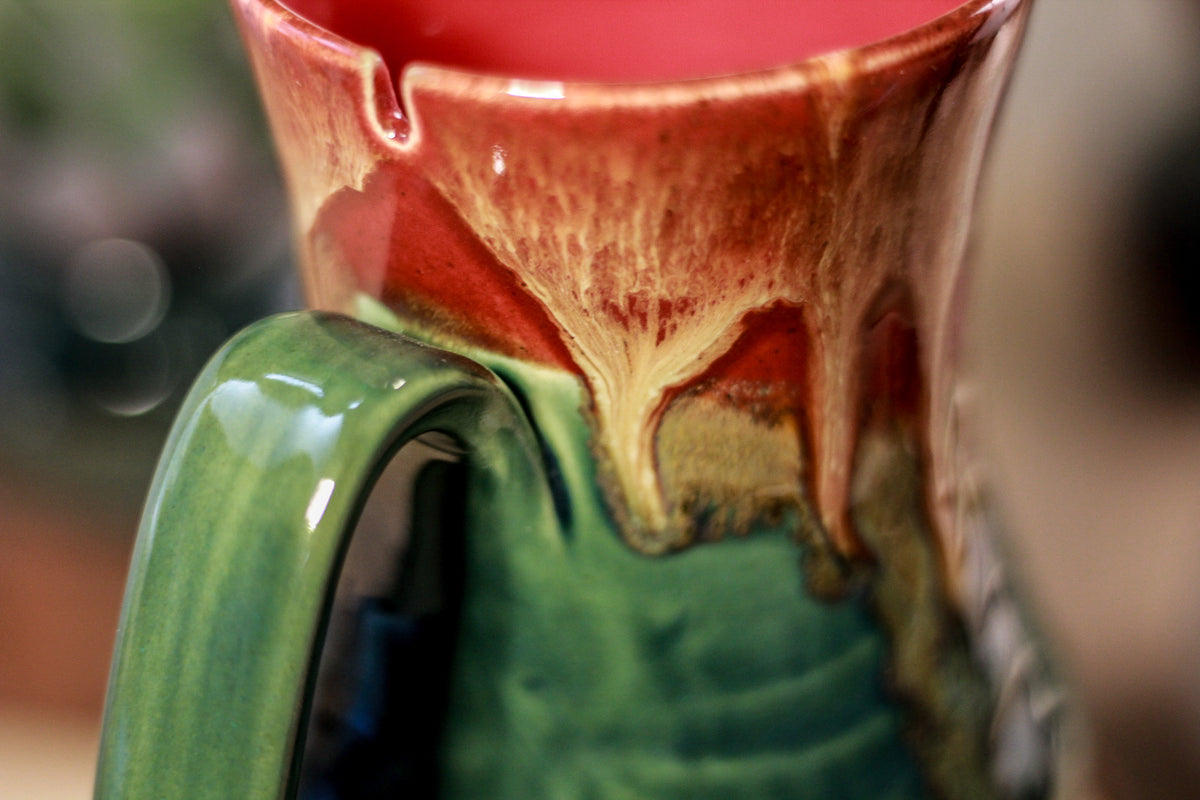 26-C Lava Falls Barely Flared Notched Textured Mug, 15 oz