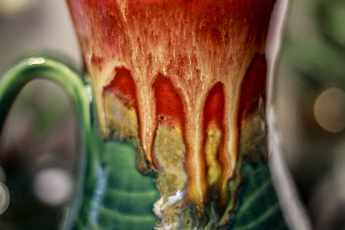 26-C Lava Falls Barely Flared Notched Textured Mug, 15 oz
