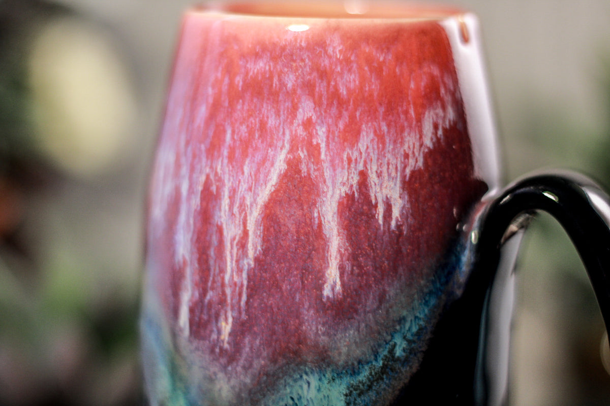 30-C Flaming Phoenix Notched Acorn Mug, 16 oz.