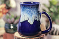 35-E Cobalt Tide Barely Flared Notched Mug, 17 oz.
