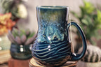 37-E Astral Wave Flared Notched Textured Mug, 18 oz.