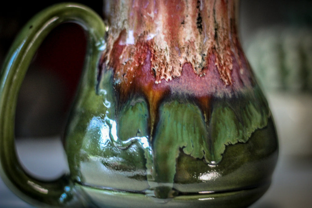 01-A Coral Mountain Meadow Barely Flared Acorn Mug - TOP SHELF, 22 oz.