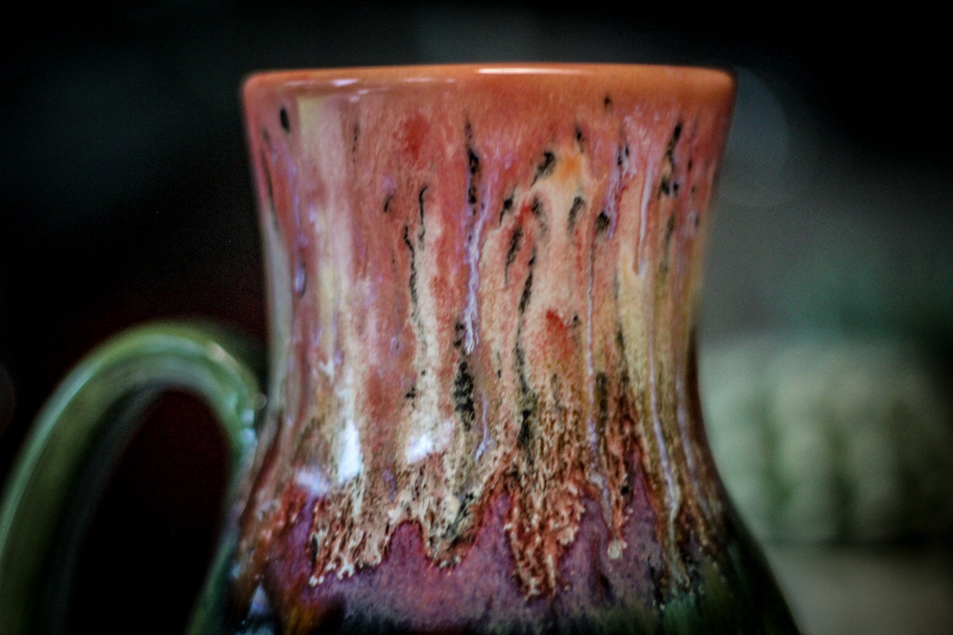 01-A Coral Mountain Meadow Barely Flared Acorn Mug - TOP SHELF, 22 oz.