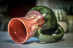 01-A Coral Mountain Meadow Barely Flared Acorn Mug - TOP SHELF, 22 oz.
