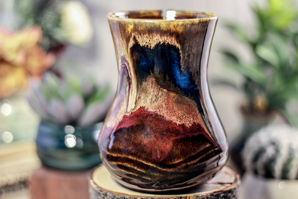 42-B Rainbow Grotto Flared Notched Textured Mug - TOP SHELF, 17 oz