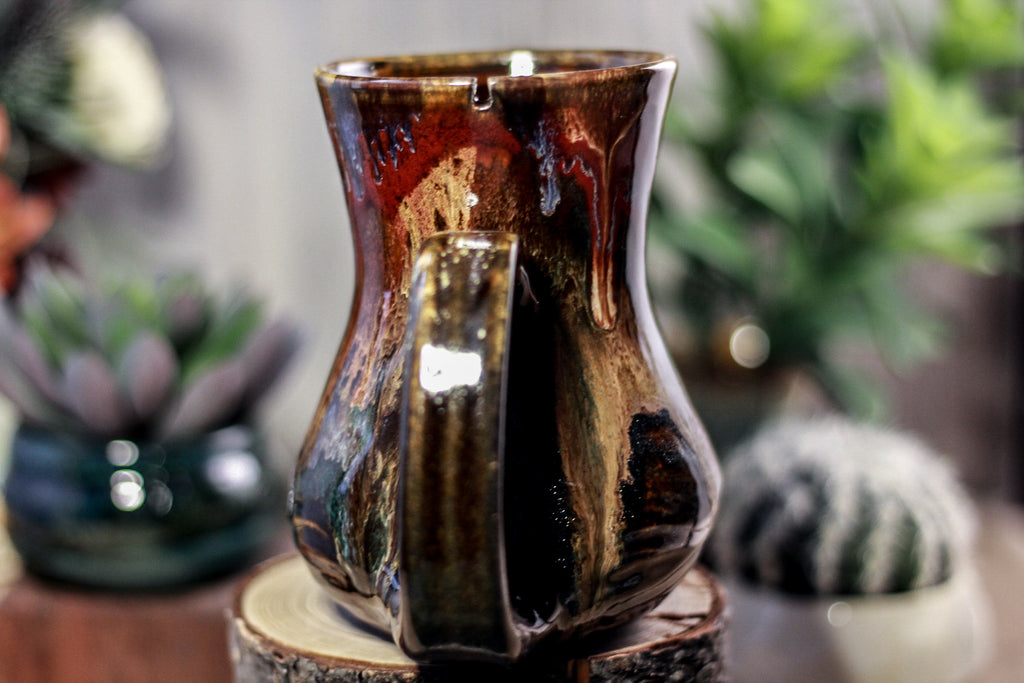42-B Rainbow Grotto Flared Notched Textured Mug - TOP SHELF, 17 oz