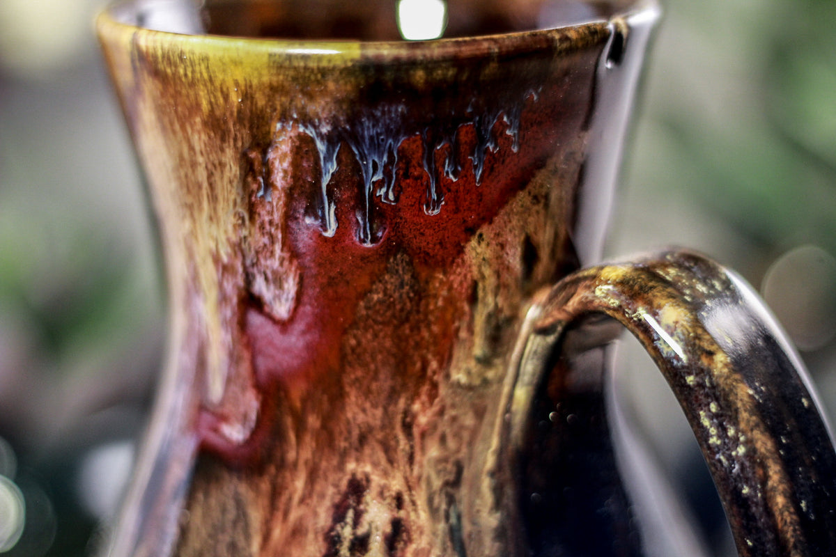 42-B Rainbow Grotto Flared Notched Textured Mug - TOP SHELF, 17 oz