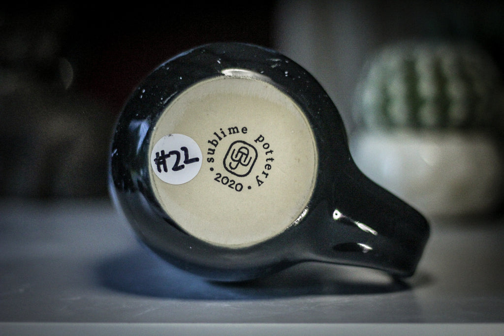 22-A Stellar Barely Flared Acorn Mug, 18 oz.