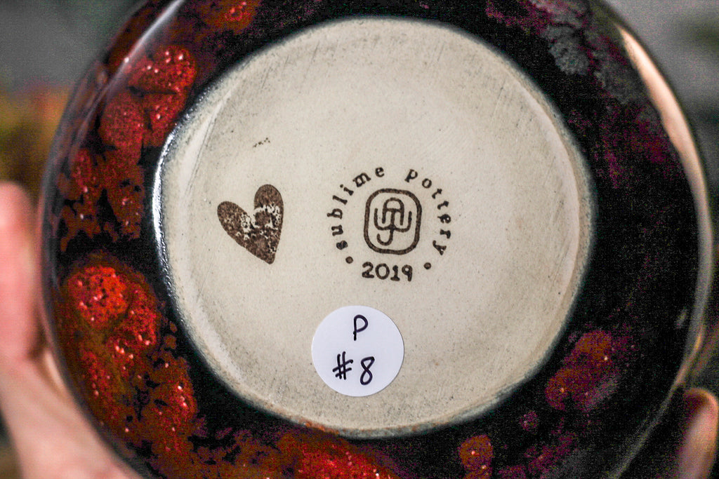 08-P Dragon's Blood Agate Bowl, 25 fl. oz.
