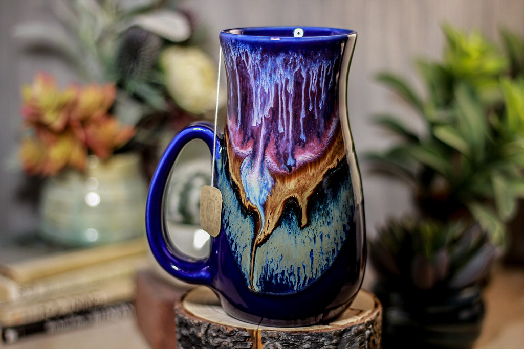 02-A PROTOTYPE Baja Sunset Barely Flared Notched Mug - TOP SHELF +, 18 oz.