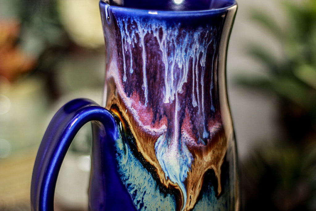 02-A PROTOTYPE Baja Sunset Barely Flared Notched Mug - TOP SHELF +, 18 oz.