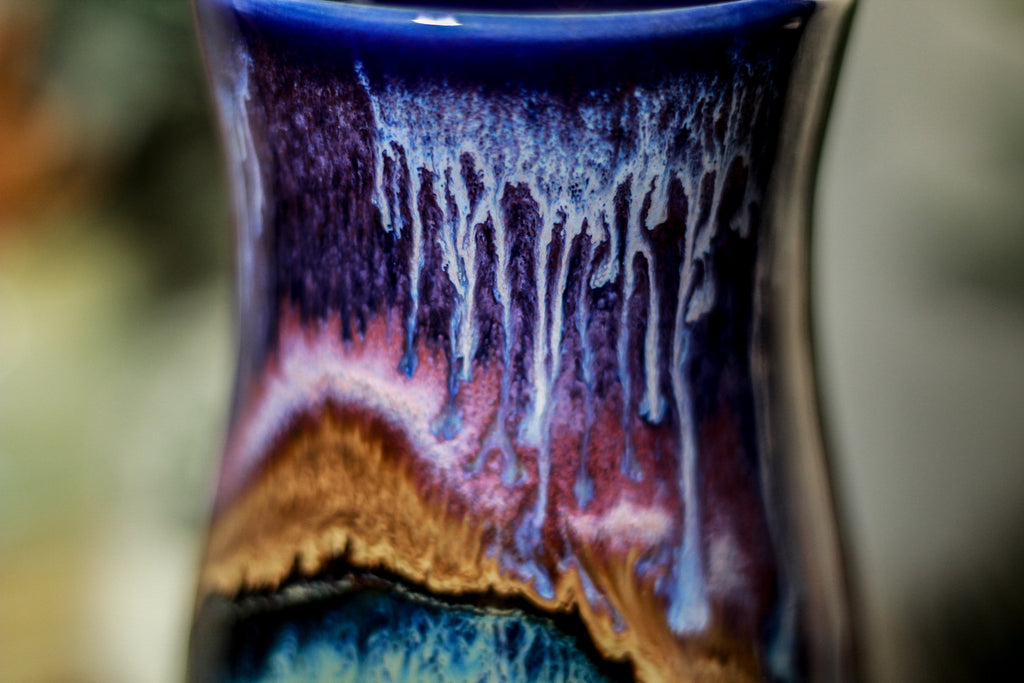 02-A PROTOTYPE Baja Sunset Barely Flared Notched Mug - TOP SHELF +, 18 oz.
