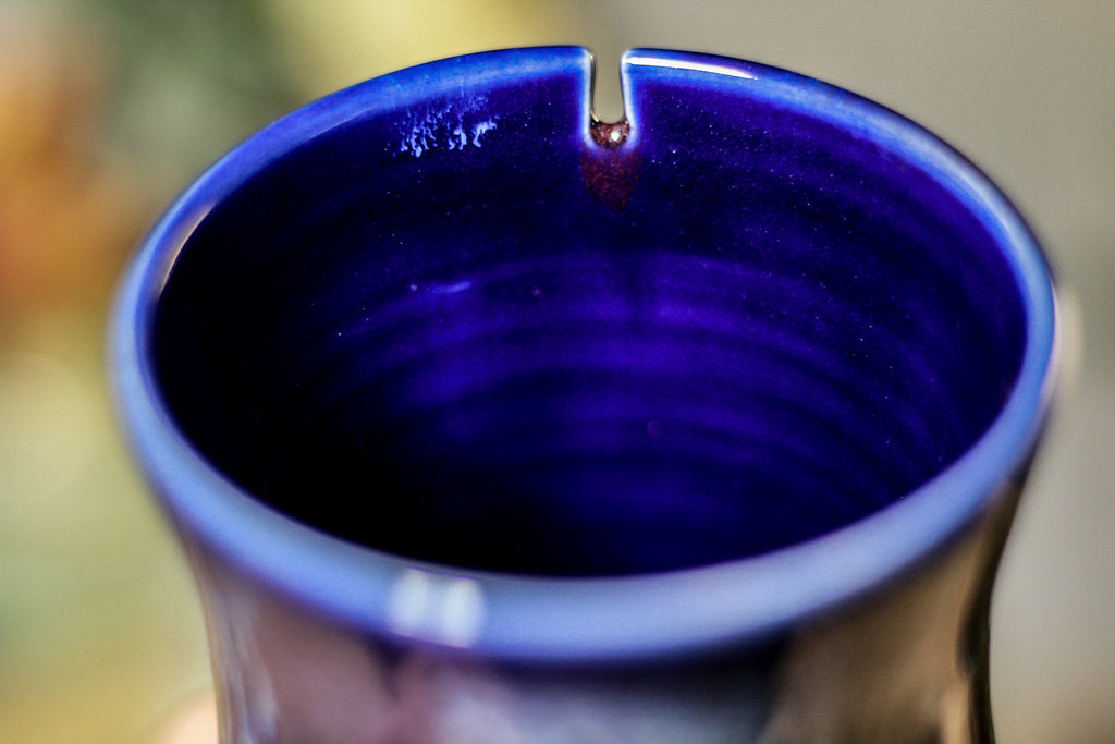 02-A PROTOTYPE Baja Sunset Barely Flared Notched Mug - TOP SHELF +, 18 oz.