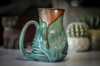 29-B Copper Agate Barely Flared Textured Acorn Mug - MISFIT, 18 oz. - 35% off