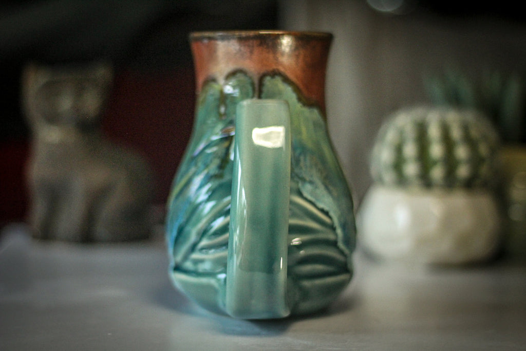 29-B Copper Agate Barely Flared Textured Acorn Mug - MISFIT, 18 oz. - 35% off