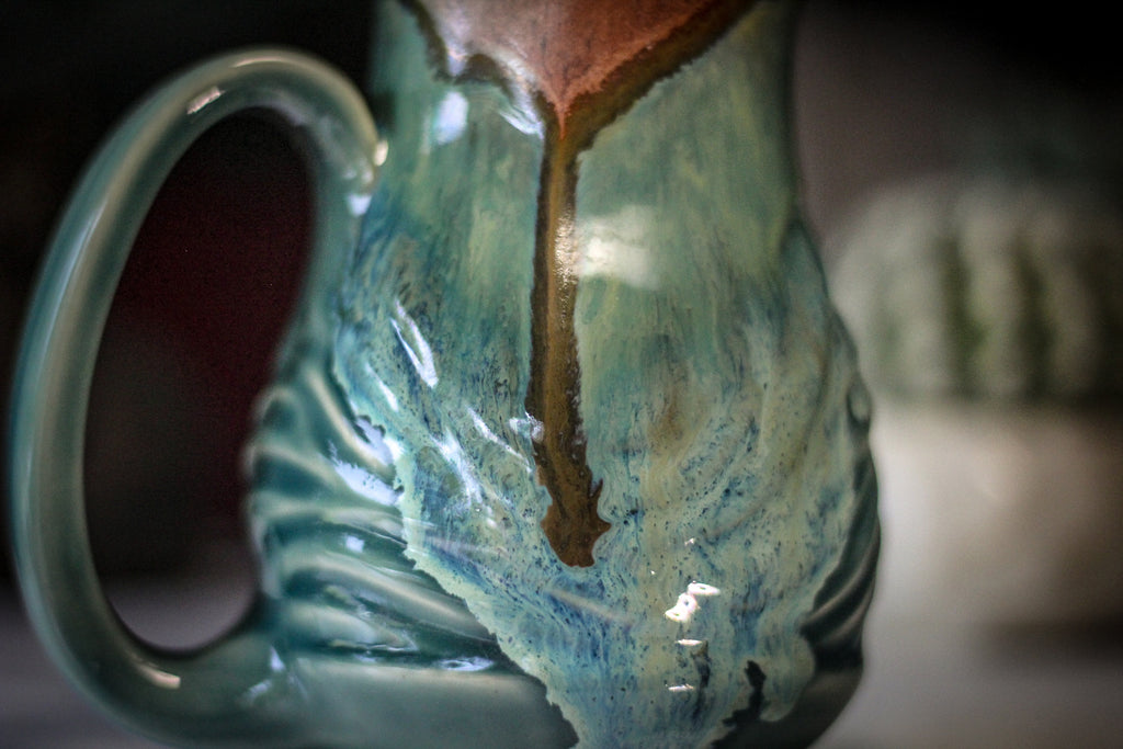 29-B Copper Agate Barely Flared Textured Acorn Mug - MISFIT, 18 oz. - 35% off