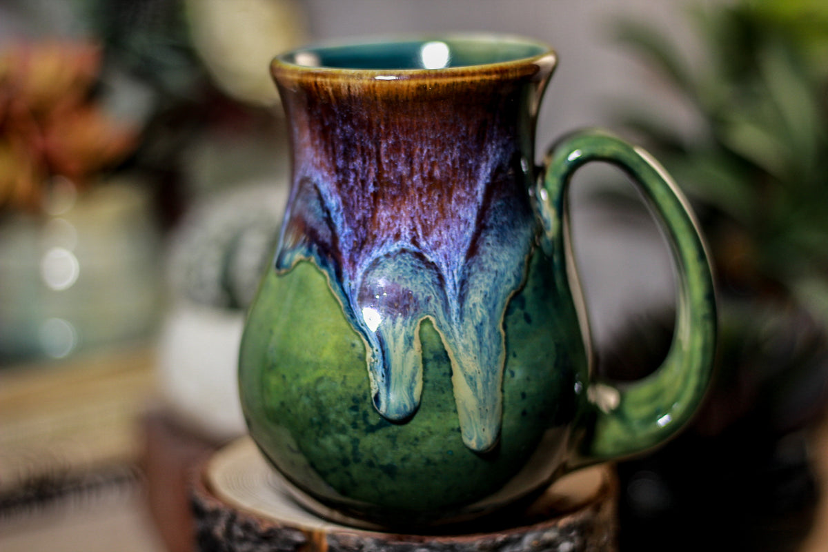 06-D Electric Wave Barely Flared Mug TOP SHELF, 14 oz.