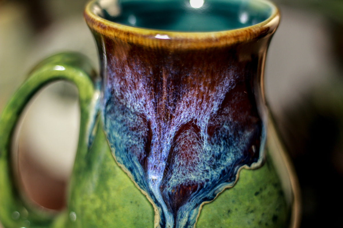 06-D Electric Wave Barely Flared Mug TOP SHELF, 14 oz.