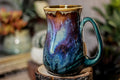 08-C PROTOTYPE Barely Flared Notched Textured Mug, 13 oz.