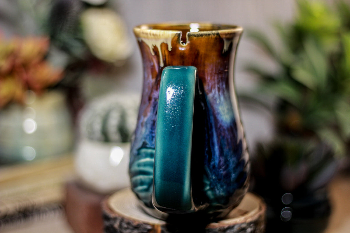 08-C PROTOTYPE Barely Flared Notched Textured Mug, 13 oz.