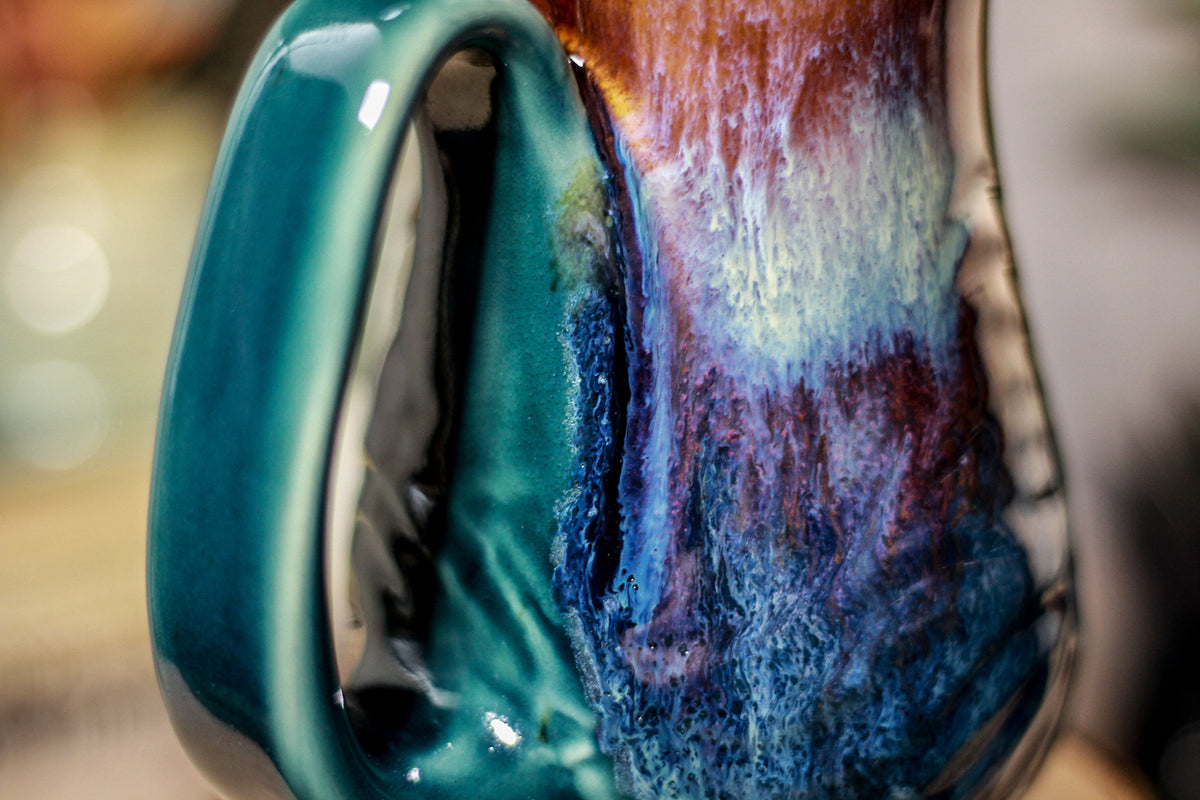 08-C PROTOTYPE Barely Flared Notched Textured Mug, 13 oz.