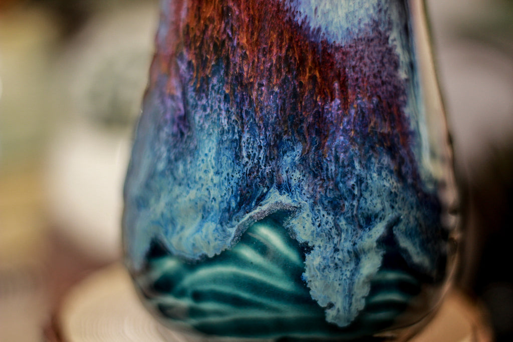08-C PROTOTYPE Barely Flared Notched Textured Mug, 13 oz.