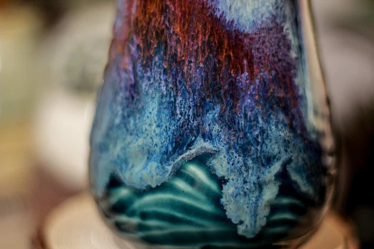 08-C PROTOTYPE Barely Flared Notched Textured Mug, 13 oz.