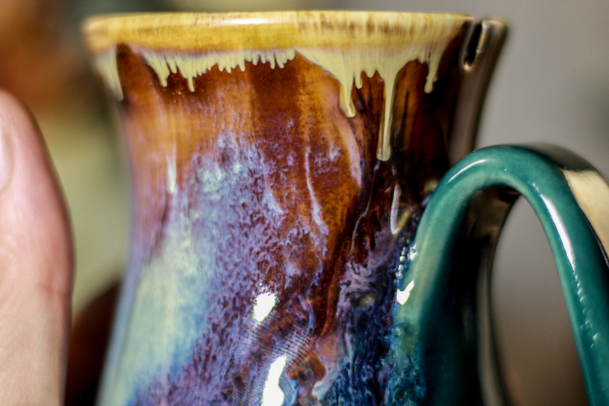 08-C PROTOTYPE Barely Flared Notched Textured Mug, 13 oz.