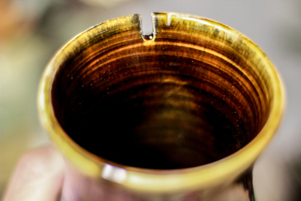 08-C PROTOTYPE Barely Flared Notched Textured Mug, 13 oz.
