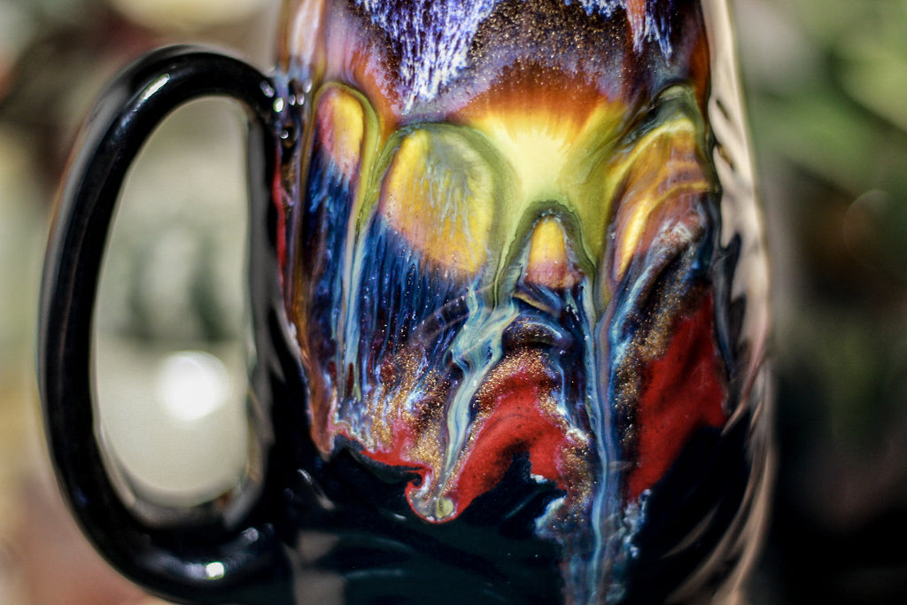 14-A New Earth Notched Textured Mug, 18 oz.