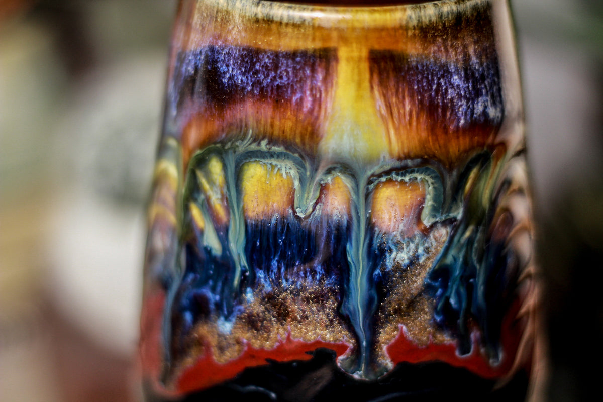 14-A New Earth Notched Textured Mug, 18 oz.