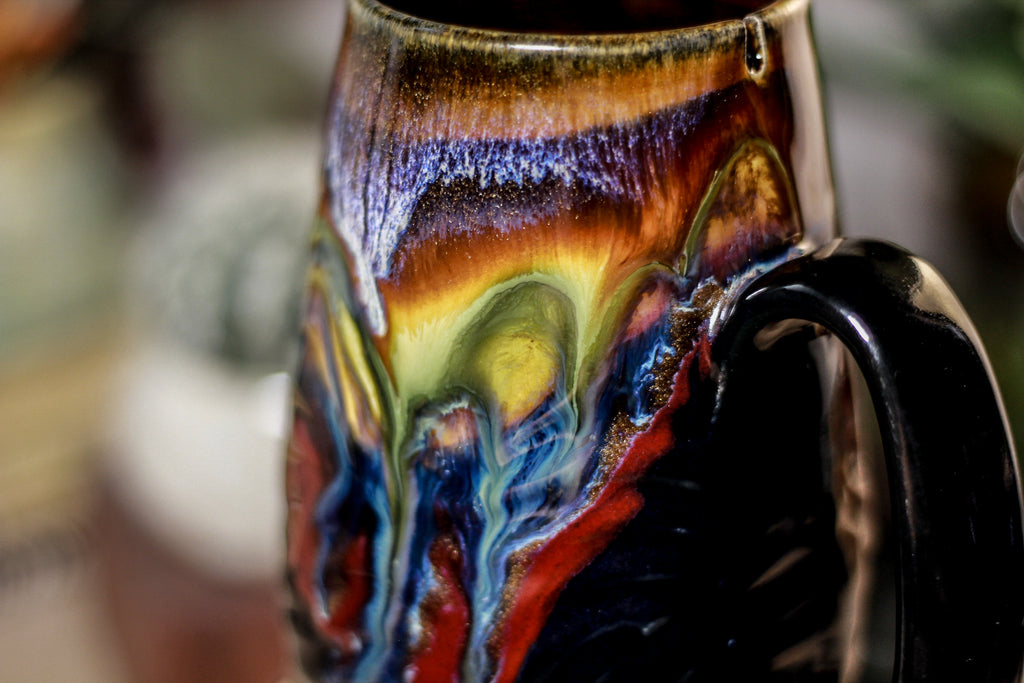 14-A New Earth Notched Textured Mug, 18 oz.