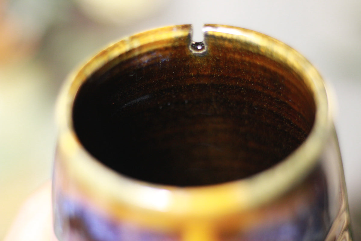 14-A New Earth Notched Textured Mug, 18 oz.